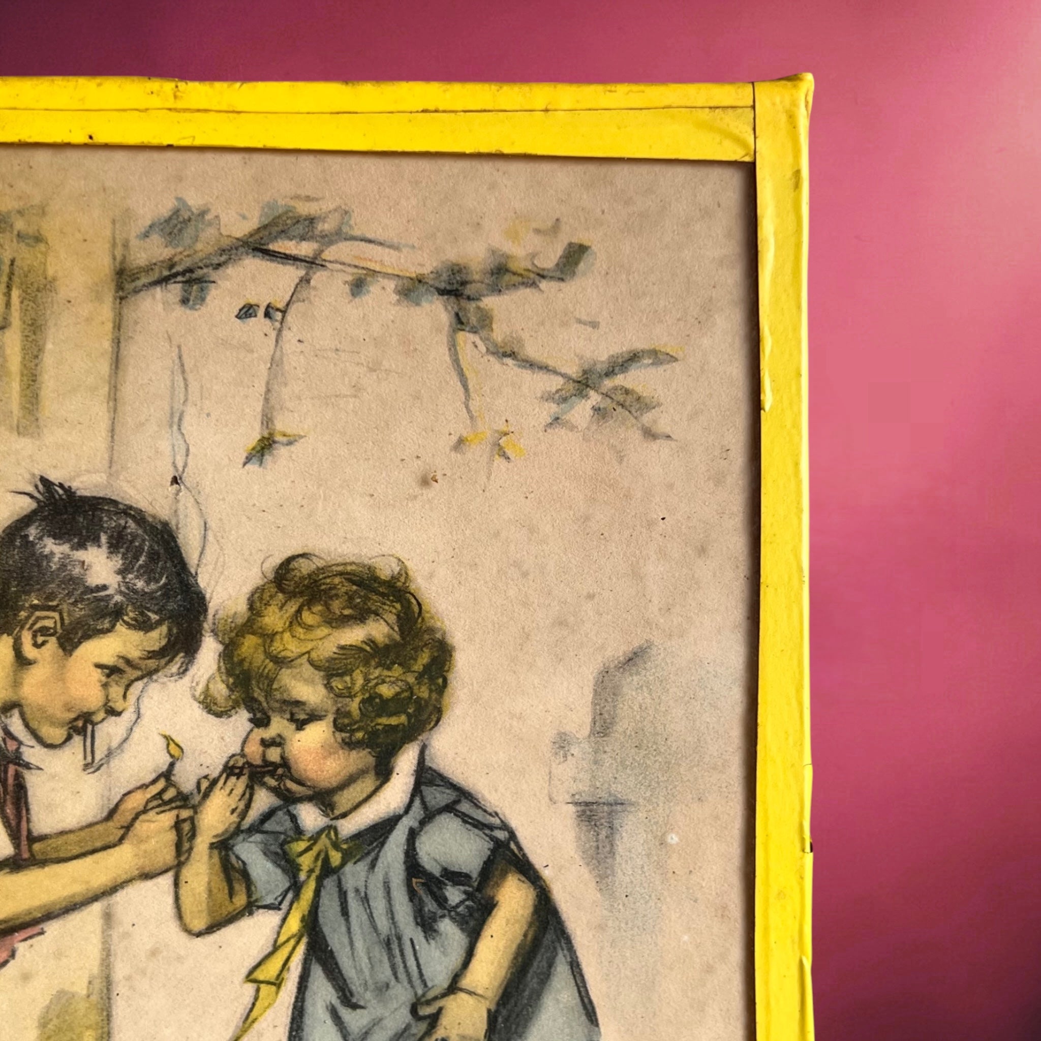 Lithographie Germaine Bouret « C’est bon quand c’est défendu ! » – Années 1940