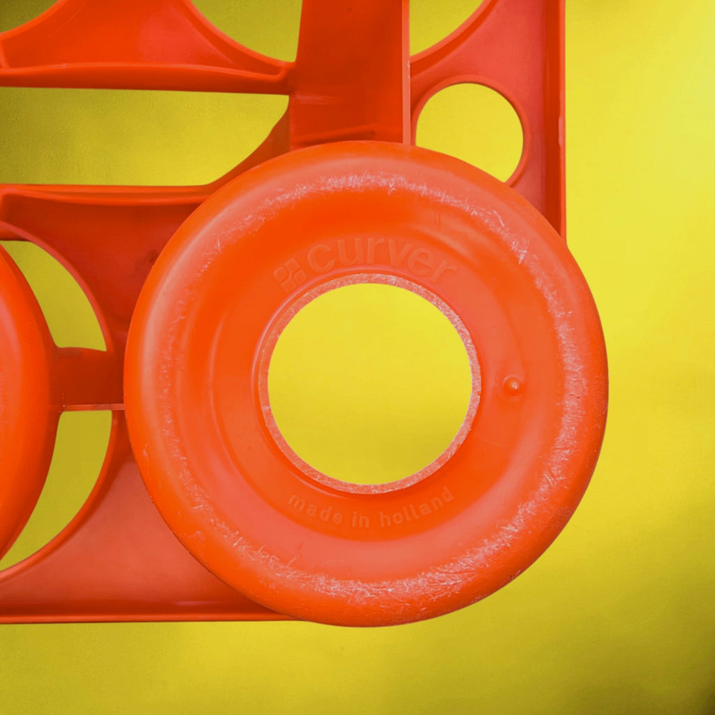 Trio de Porte-Bouteilles en Plastique Curver et Anonymes – Années 70