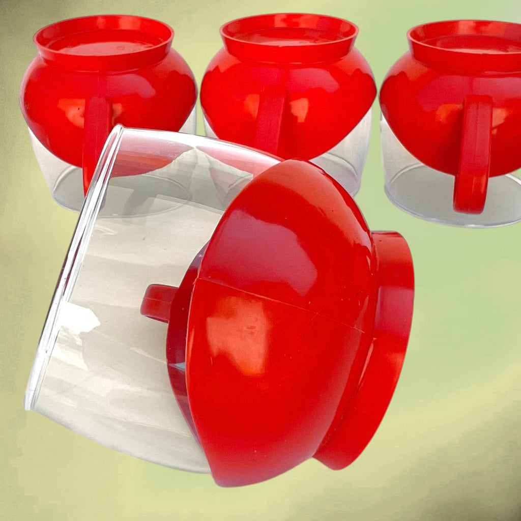 Service de 6 Tasses Melitta Schott Jenaer Glas Rouge – Melitta 47 - Années 1970