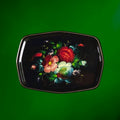 plateau-tole-emaillee-noire-decor-floral-peint-main-urss-annees70-80