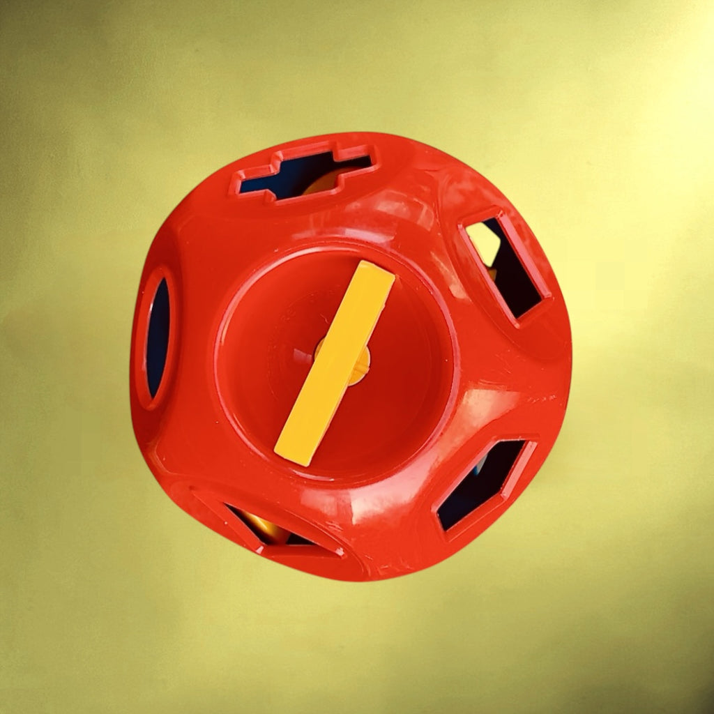 Jouet éducatif vintage Tupperware Shape-O en plastique – boule à formes – années 1970
