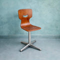 Chaise enfant vintage en bois moulé Pagholz – Smiley mini format
