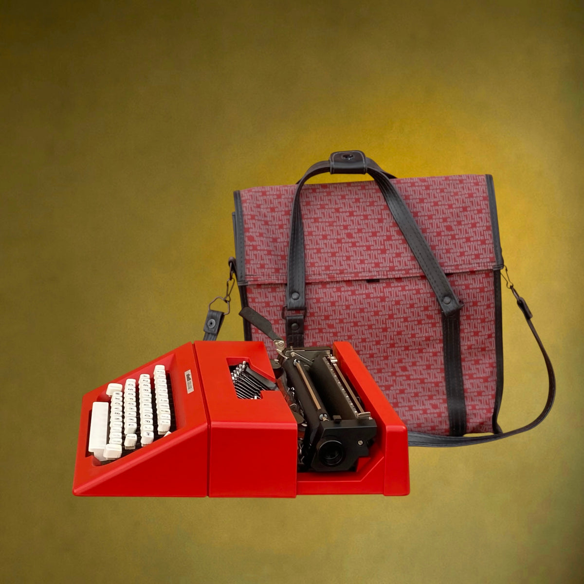 Machine à écrire Olivetti College rouge – vers 1975
