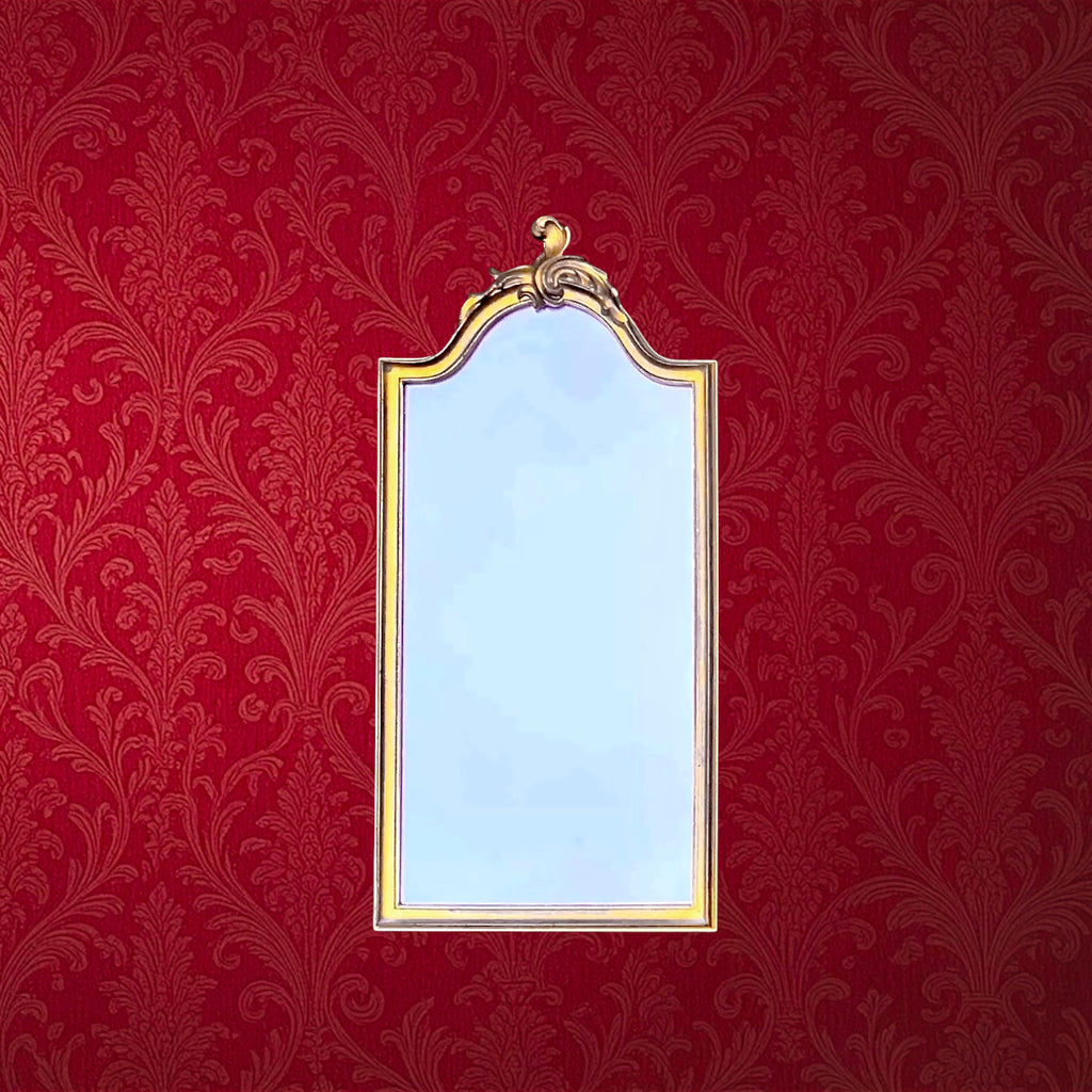Miroir Mural Deknudt en Résine Dorée – Années 1970