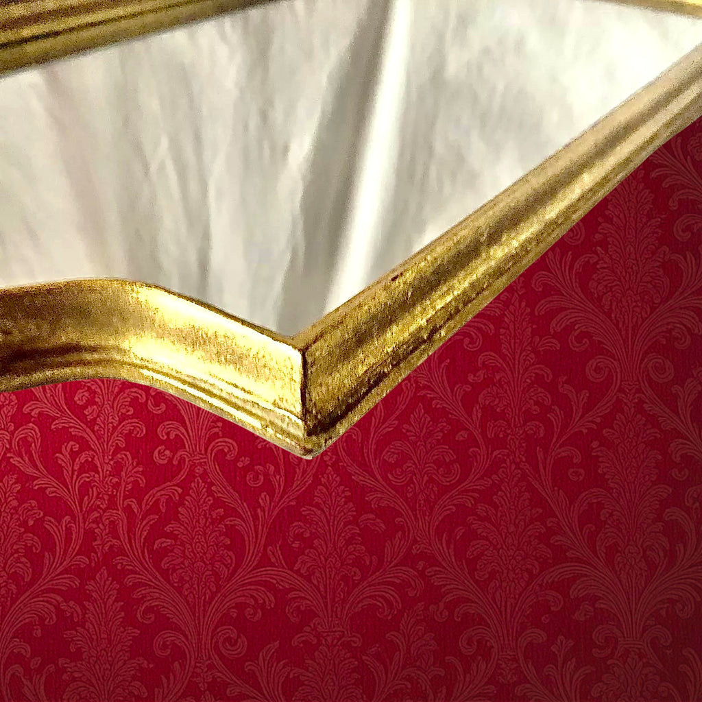 Miroir Mural Deknudt en Résine Dorée – Années 1970