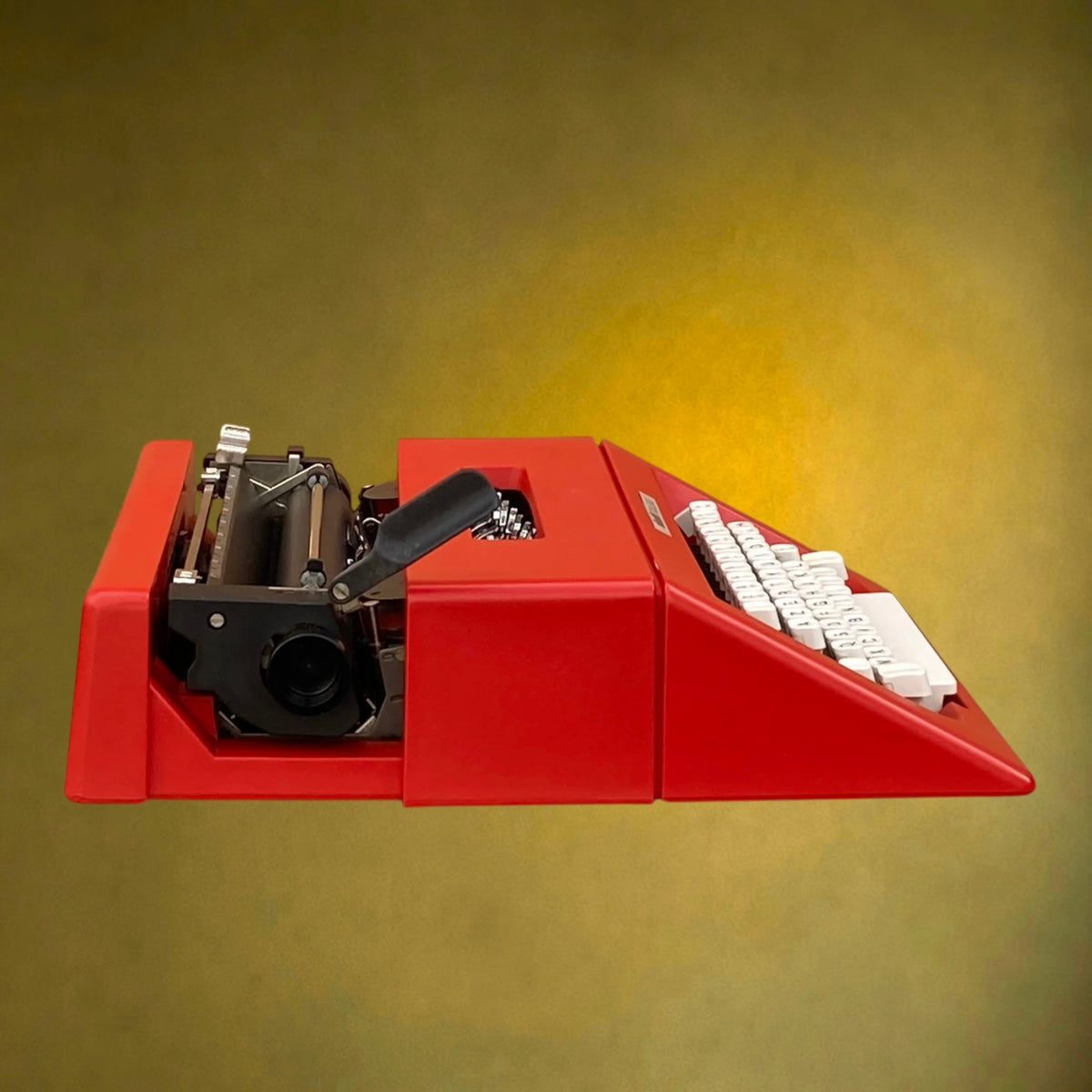 Machine à Écrire Olivetti College Rouge avec Housse – Olivetti Lettera 25 - Vers 1975