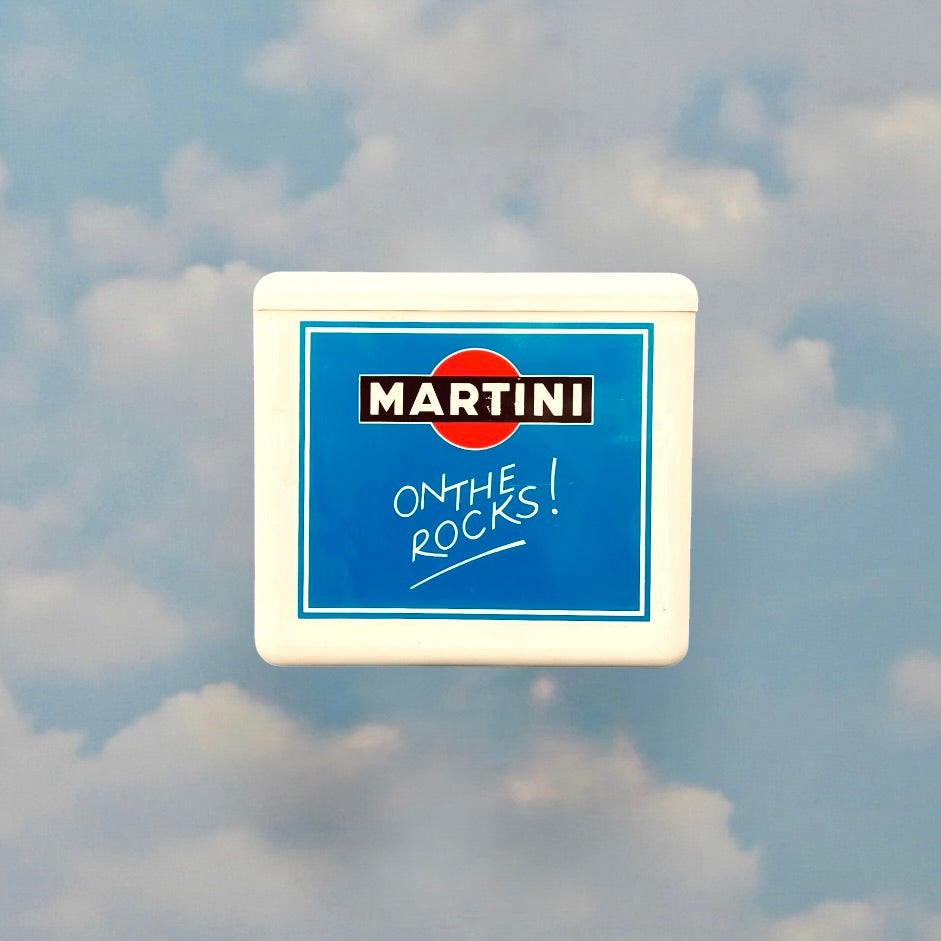 Cube à Glaçons Publicitaire Vintage Martini ou William Lawson’s Plastique Made in England Années 70 80