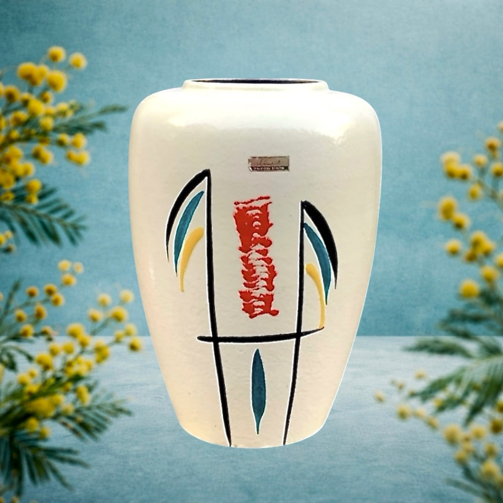 Vase vintage West Germany Scheurich “Europa-Linie” 239-30 – céramique moderniste années 60/70