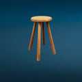 Tabouret Ancien Bois Massif Quatre Pieds