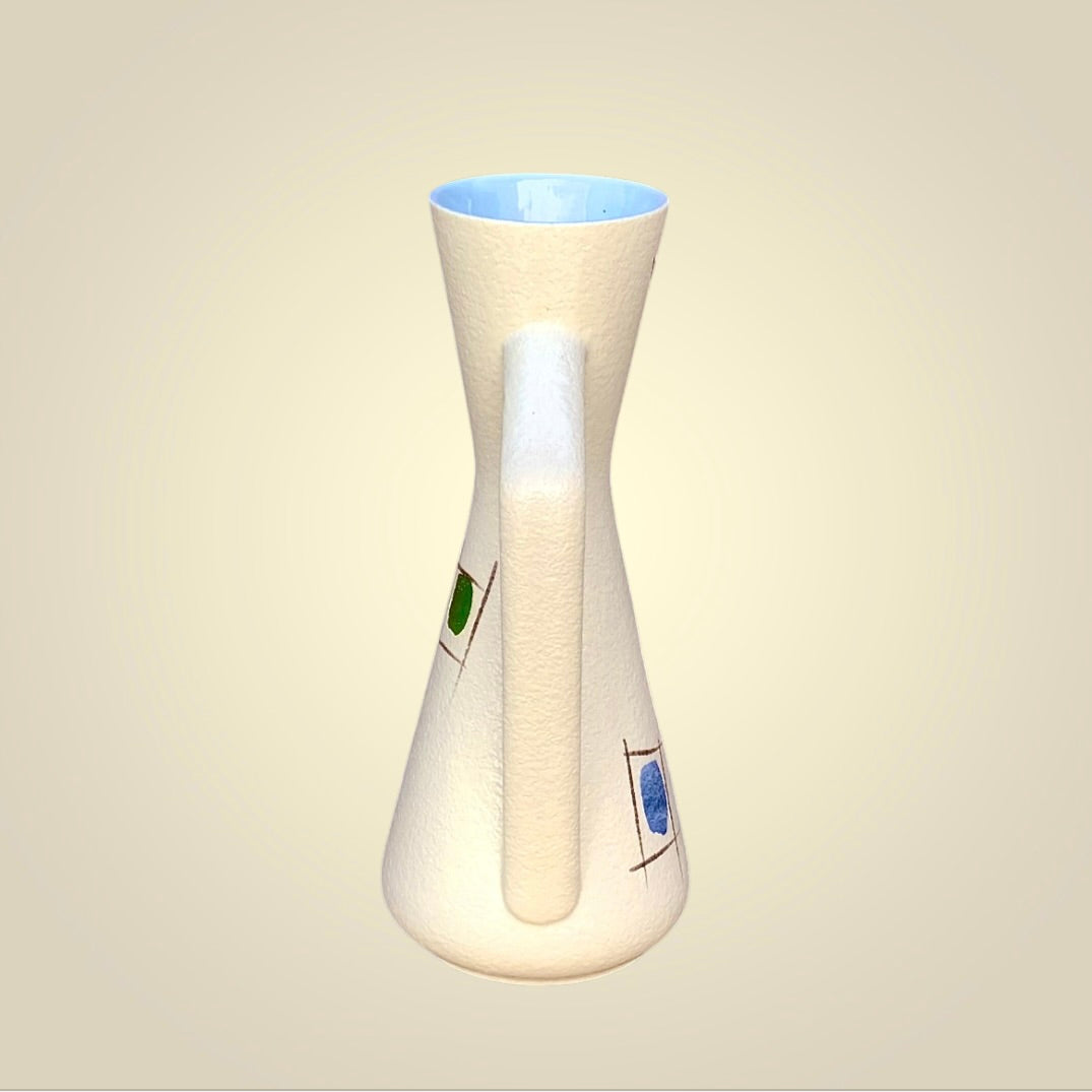 Vase Moderniste en Céramique Vernissée Foreign 272-38 - West Germany - Années 50 60