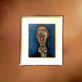 reproduction-bernard-buffet-clown-bleu-cadre-bois-annees60
