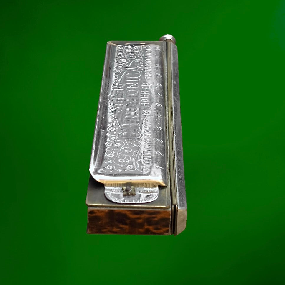 Harmonica Chromatique M. Hohner Super Chromonica n° 270 avec Boîte - Années 30
