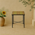 Table d’Appoint en Fer Forgé et Céramique – Années 1960-1970