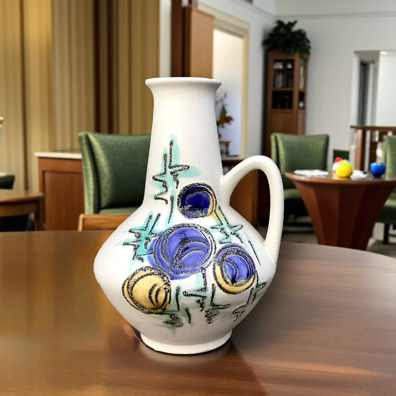 Vase Carstens Tönnieshof en Céramique Décor Abstrait  Années 60 - West Germany