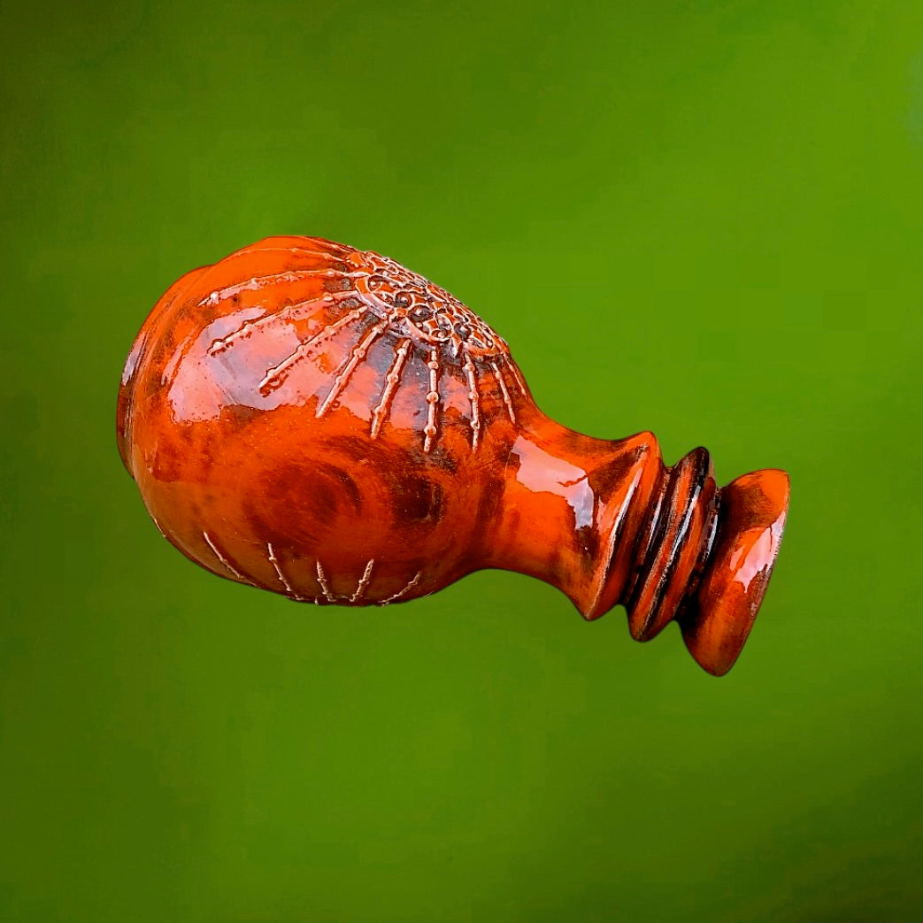 Vase Céramique Orange West Germany 240/25 Années 60