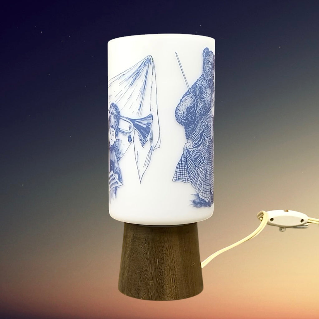 Lampe Enfant Vintage Nounours Bonne Nuit Les Petits Philips Verre Bois 1971