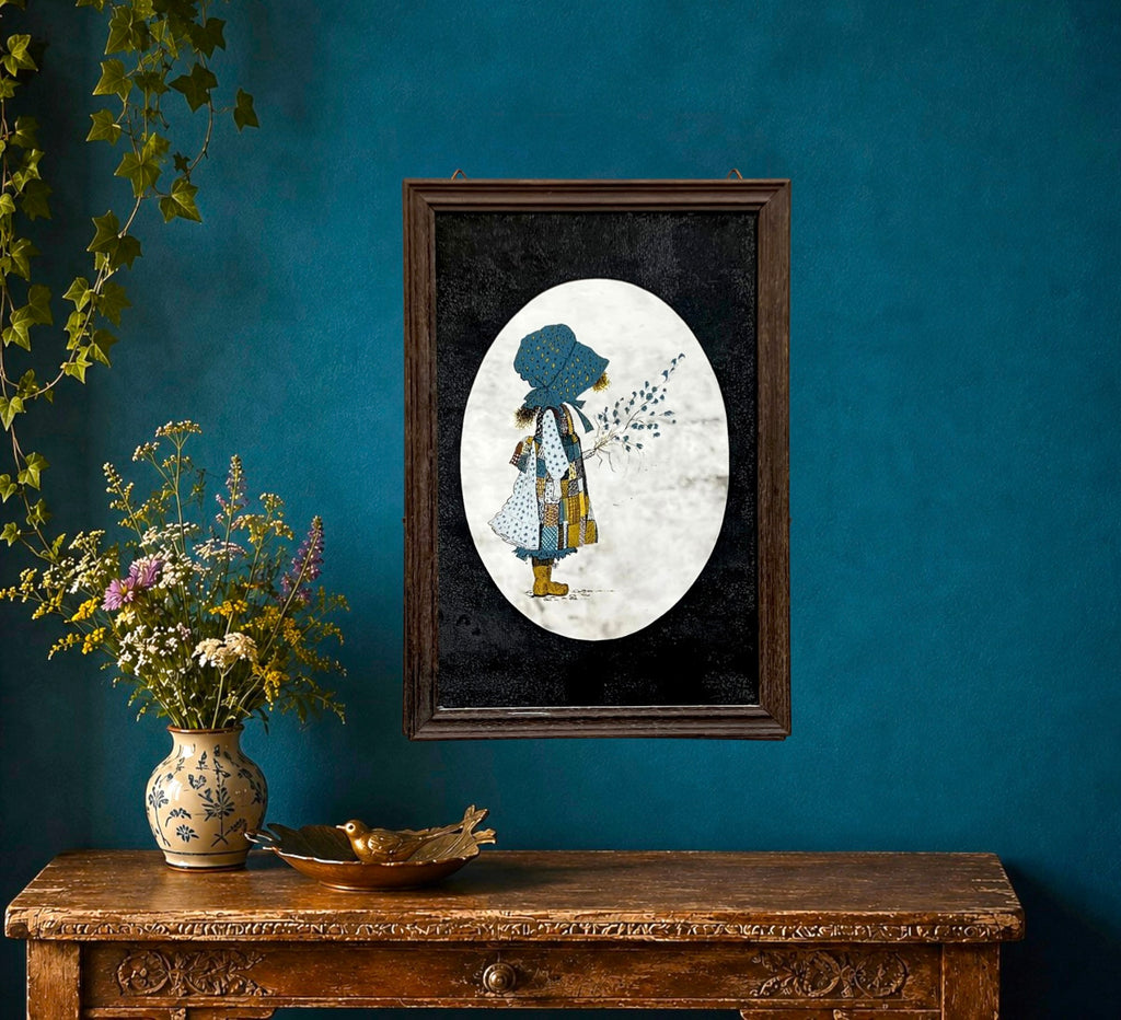 Miroir Holly Hobbie Sérigraphié – Années 1970