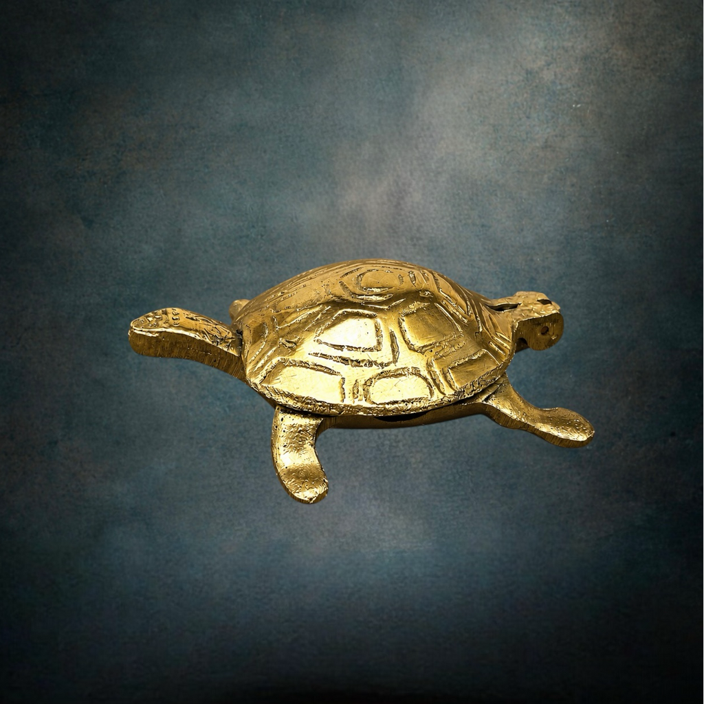 cendrier-tortue-laiton-dore-annees70