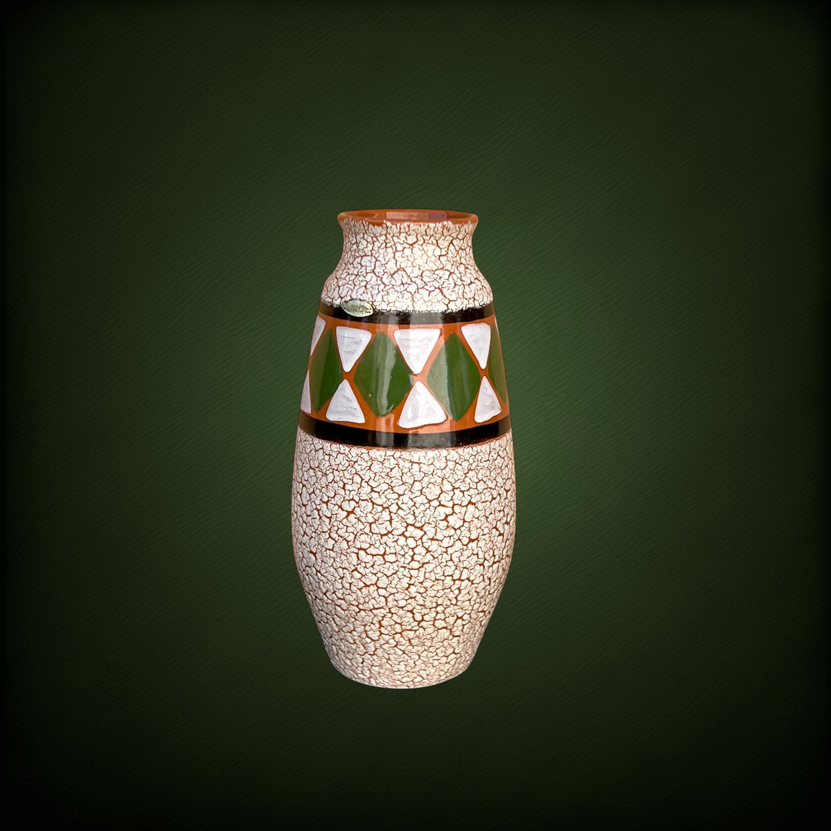 Vase Jasba Cortina 175-26 en Céramique à Émail Rétracté – Allemagne de l'Ouest, Années 50-60