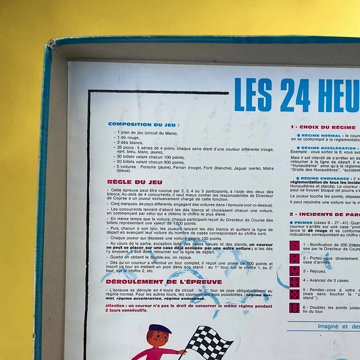 Jeu de Société Les 24 Heures du Mans Fernand Nathan par Alain Grée – 1968