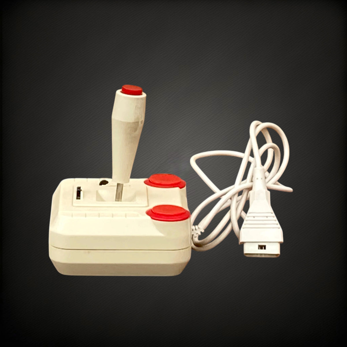 Joystick Turbo à 2 Boutons Rouges pour Ordinateur IBM PC Compatible avec Boîte d’Origine – Années 80