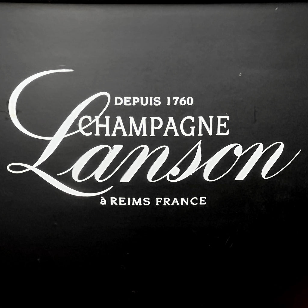 Grande Vasque à Champagne Lanson en Aluminium Noir sur Piédouche – Années 90
