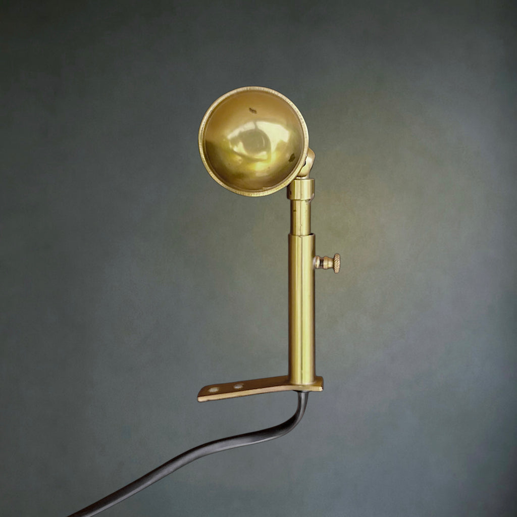 Lampe de Tableau ou de Piano en Métal Doré à Bras Télescopique – Années 60-70