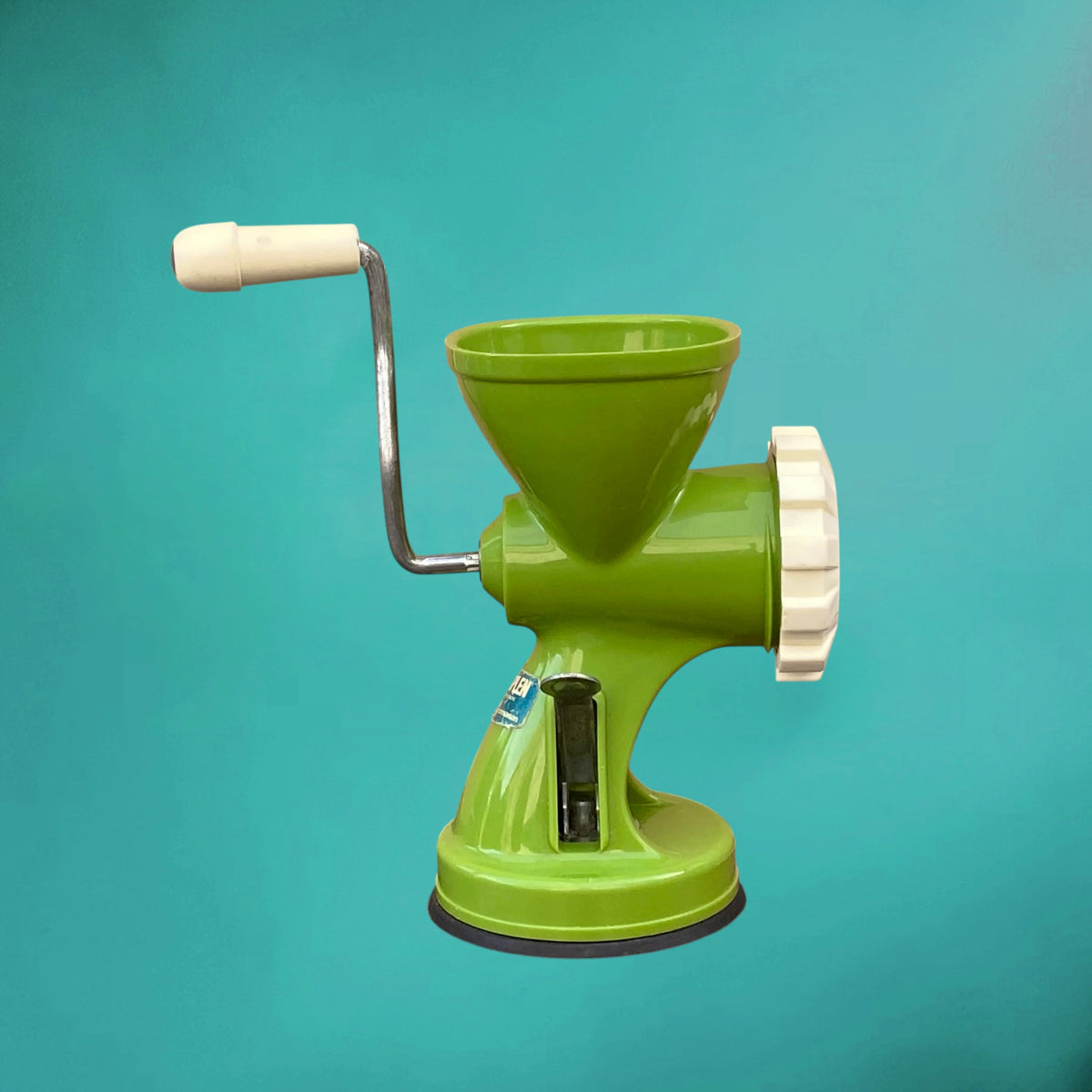 Hachoir à Viande Manuel Moplen Montedison Super Baby 2 en Polypropylène Vert – Italie, Années 60