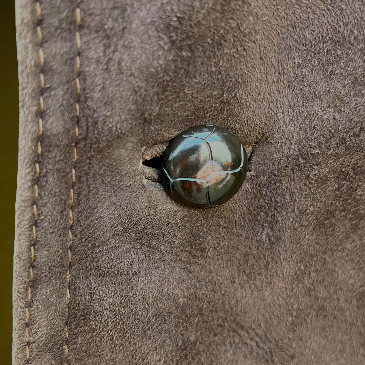 Veste Trois-Quarts Homme en Peau de Mouton Retournée Marron – Années 70