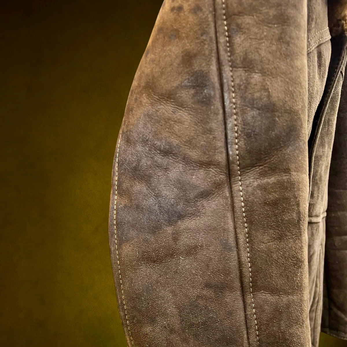 Veste Trois-Quarts Homme en Peau de Mouton Retournée Marron – Années 70