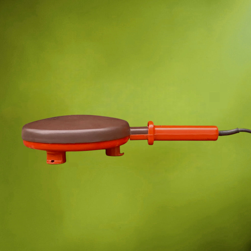 Crêpière Électrique Philips HD 4152 en Métal et Plastique Orange et Marron – Années 70