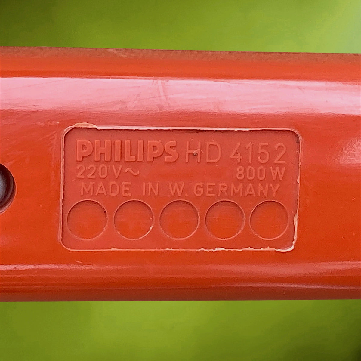 Crêpière Électrique Philips HD 4152 en Métal et Plastique Orange et Marron – Années 70