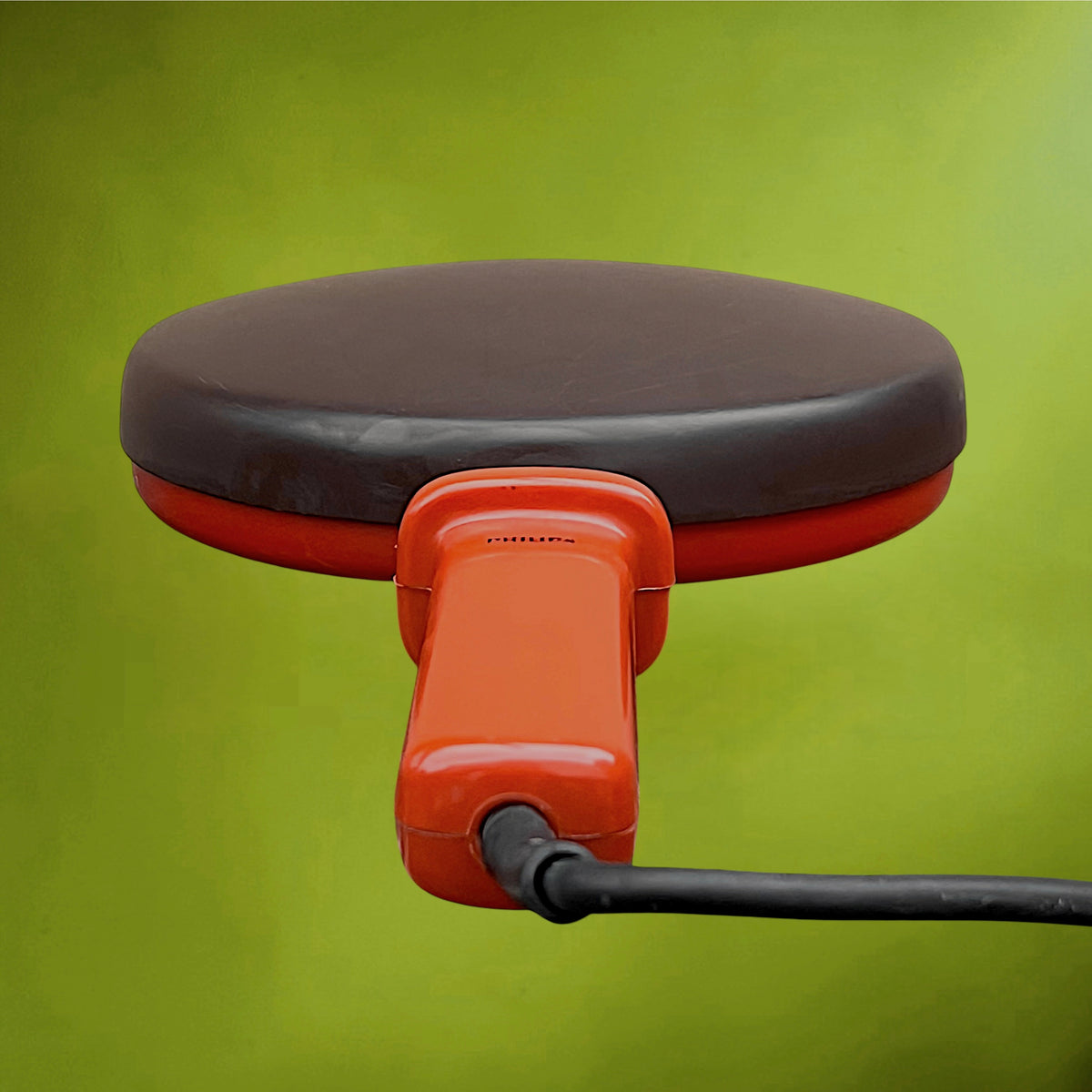 Crêpière Électrique Philips HD 4152 en Métal et Plastique Orange et Marron – Années 70