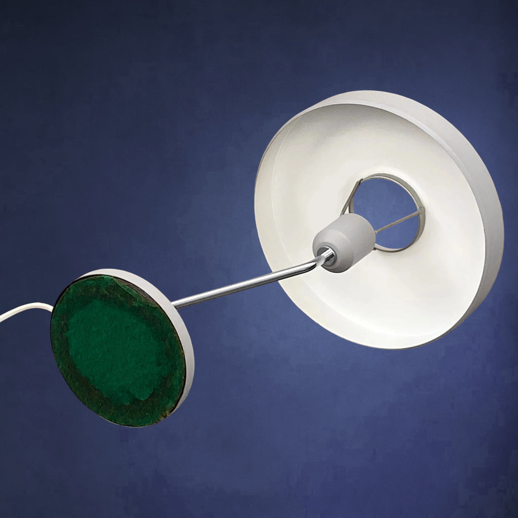 Lampe de Table Philips Romeo en Métal Gris et Chrome, Style Space Age – Années 60