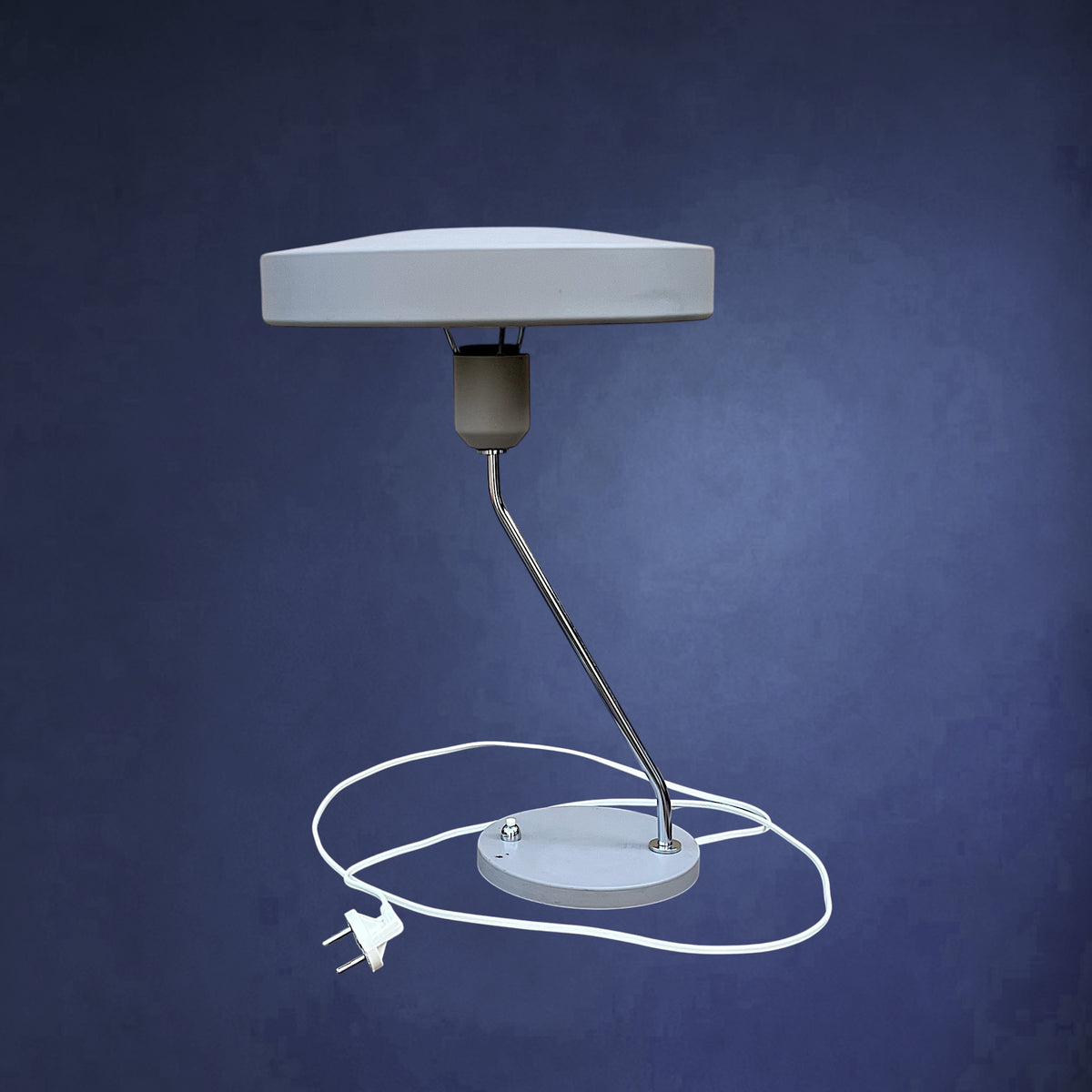 lampe-philips-romeo-metal-gris-chrome-annees-60