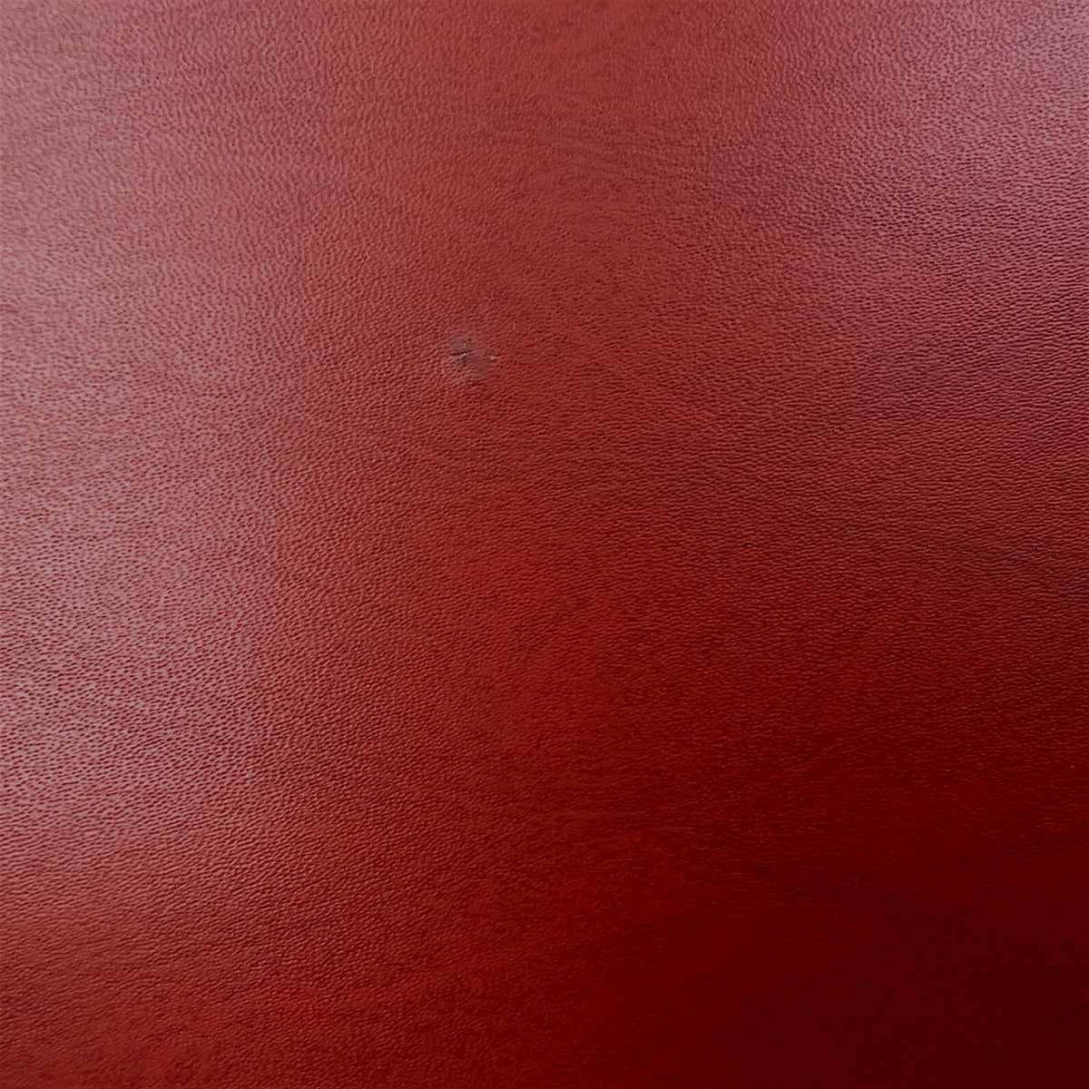 Repose-pieds ou Tabouret Bas en Skaï Rouge Brique et Métal Laqué Noir – Années 50-60