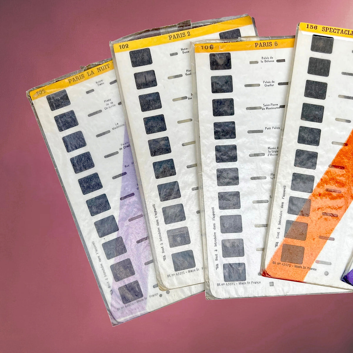 Stéréoscope Lestrade Simplex en Plastique Ivoire avec Boîte et 5 Cartes de Vues – Années 60