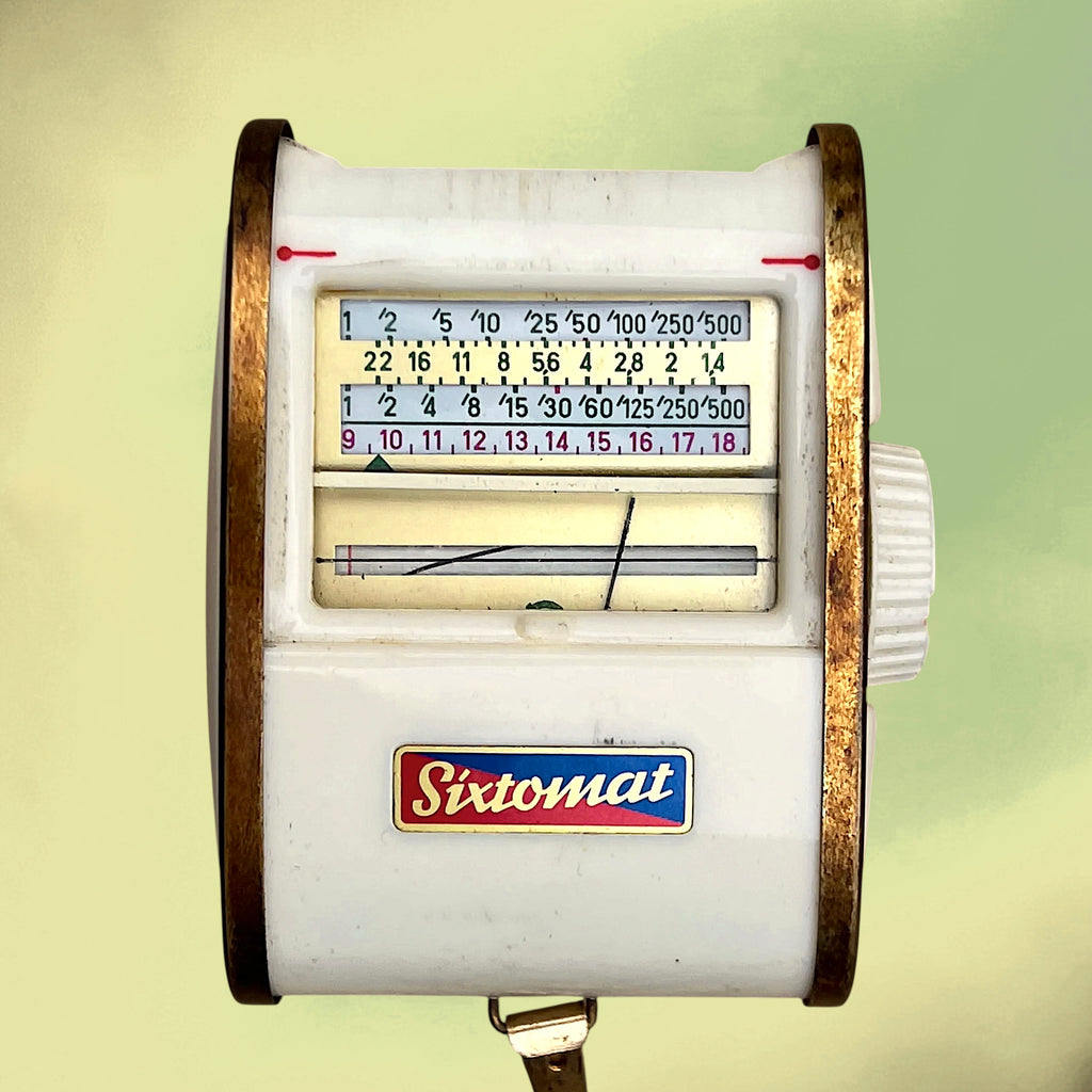 Posemètre Gossen Sixtomat Color Finder avec Étui en Cuir – Allemagne de l'Ouest, Années 50