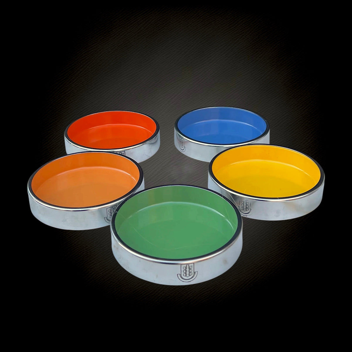 5 Coupelles Empilables Isamu Kenmochi – Design Japonais Space Age – Années 70