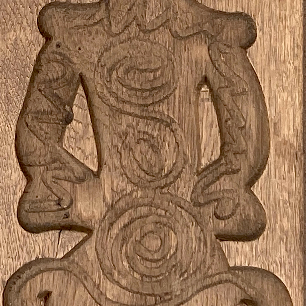 Duo de Moules à Spéculoos Artisanaux en Bois Sculpté – Années 50-60