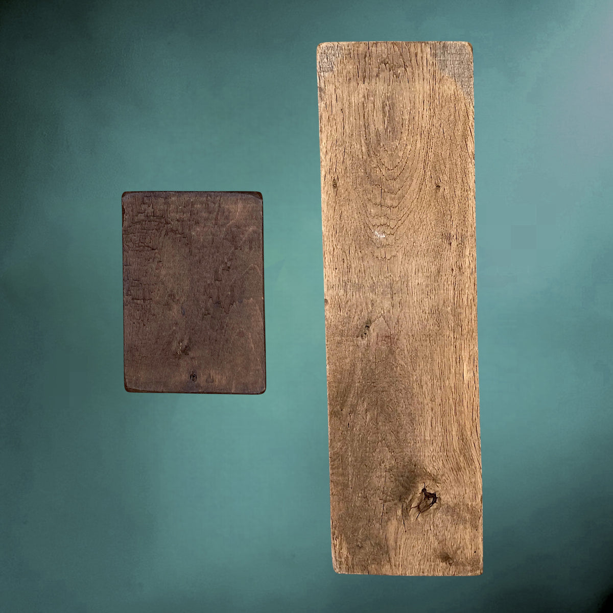 Duo de Moules à Spéculoos Artisanaux en Bois Sculpté – Années 50-60