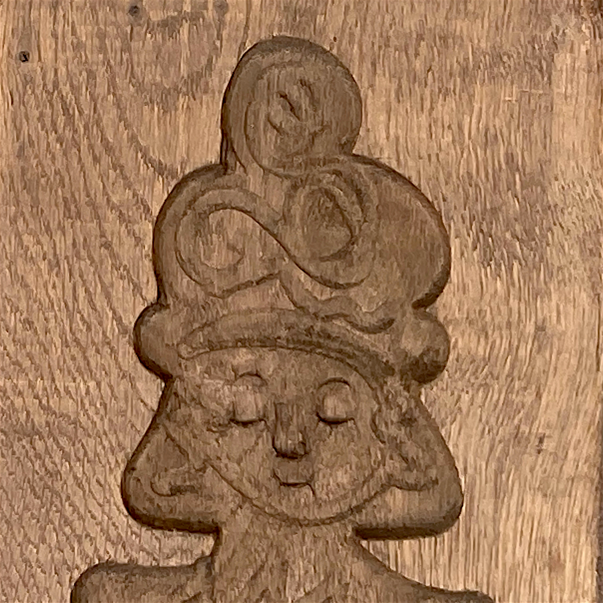 Duo de Moules à Spéculoos Artisanaux en Bois Sculpté – Années 50-60