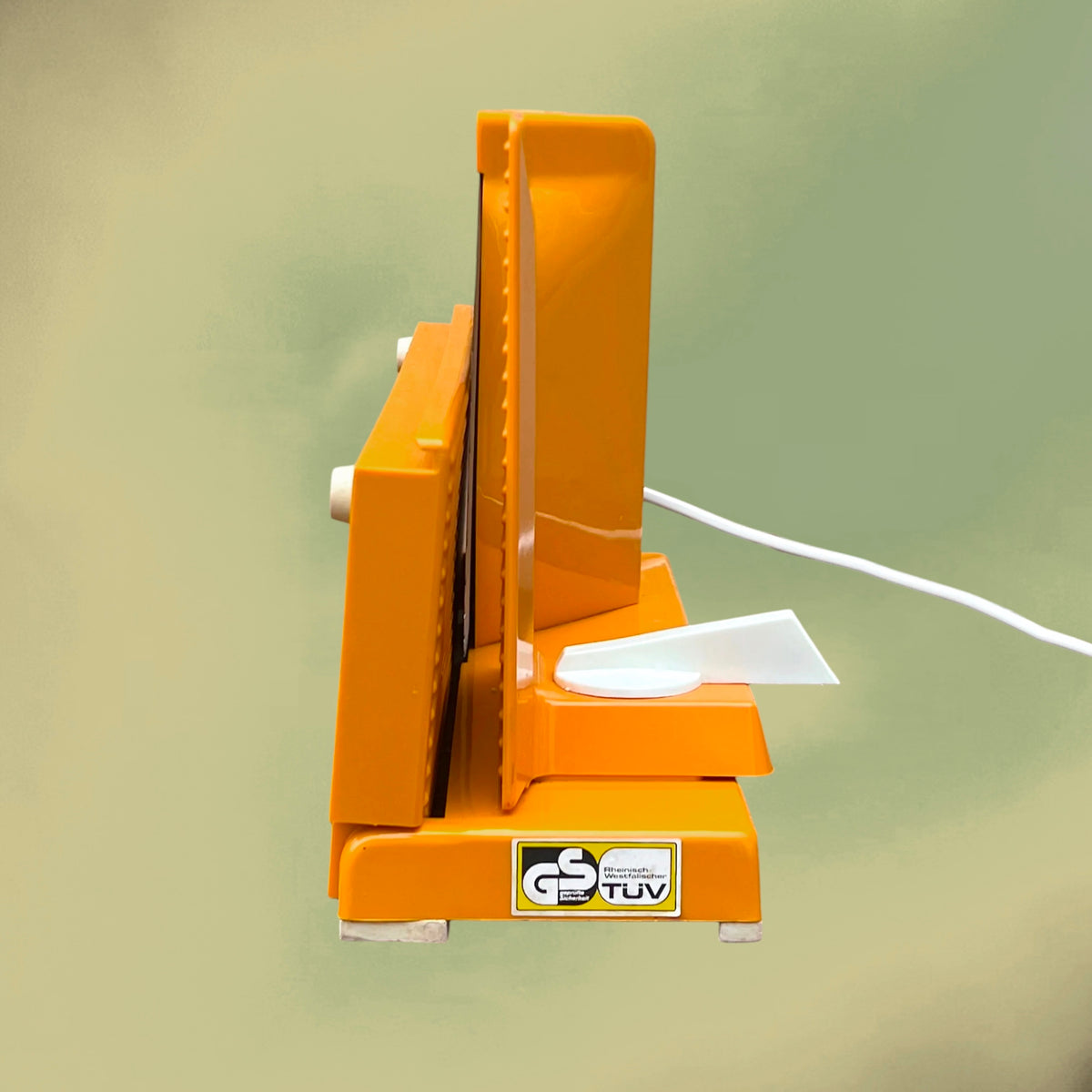 Trancheuse Électrique Schulte 225 en Plastique Orange et Acier Inoxydable – Années 70 – Allemagne de l'Ouest
