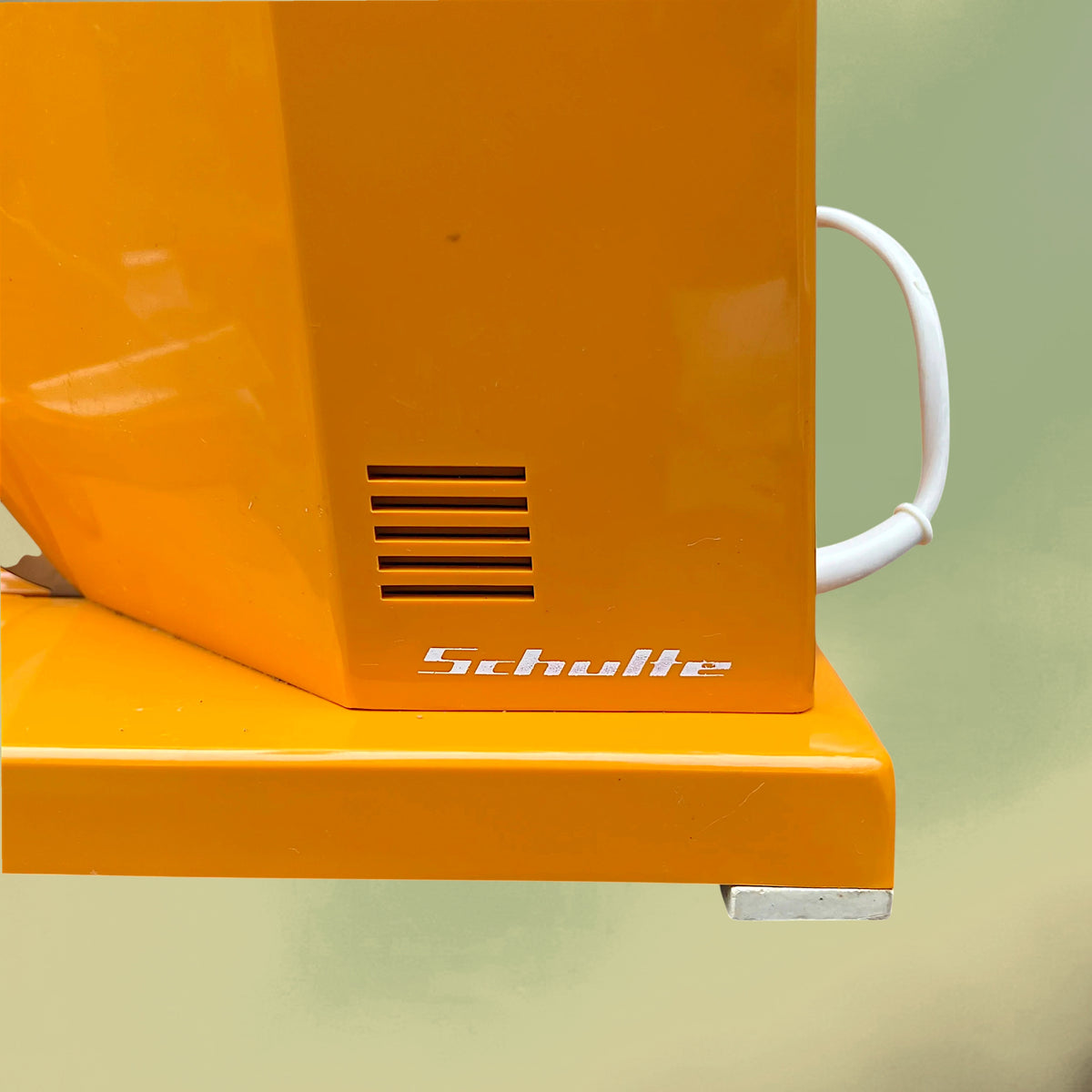 Trancheuse Électrique Schulte 225 en Plastique Orange et Acier Inoxydable – Années 70 – Allemagne de l'Ouest