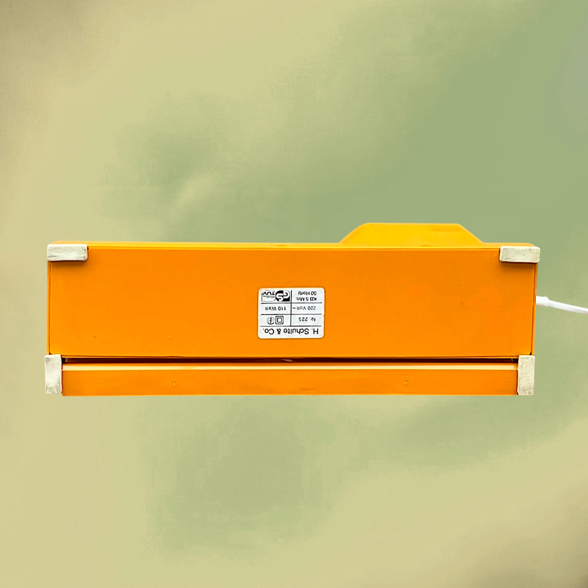 Trancheuse Électrique Schulte 225 en Plastique Orange et Acier Inoxydable – Années 70 – Allemagne de l'Ouest