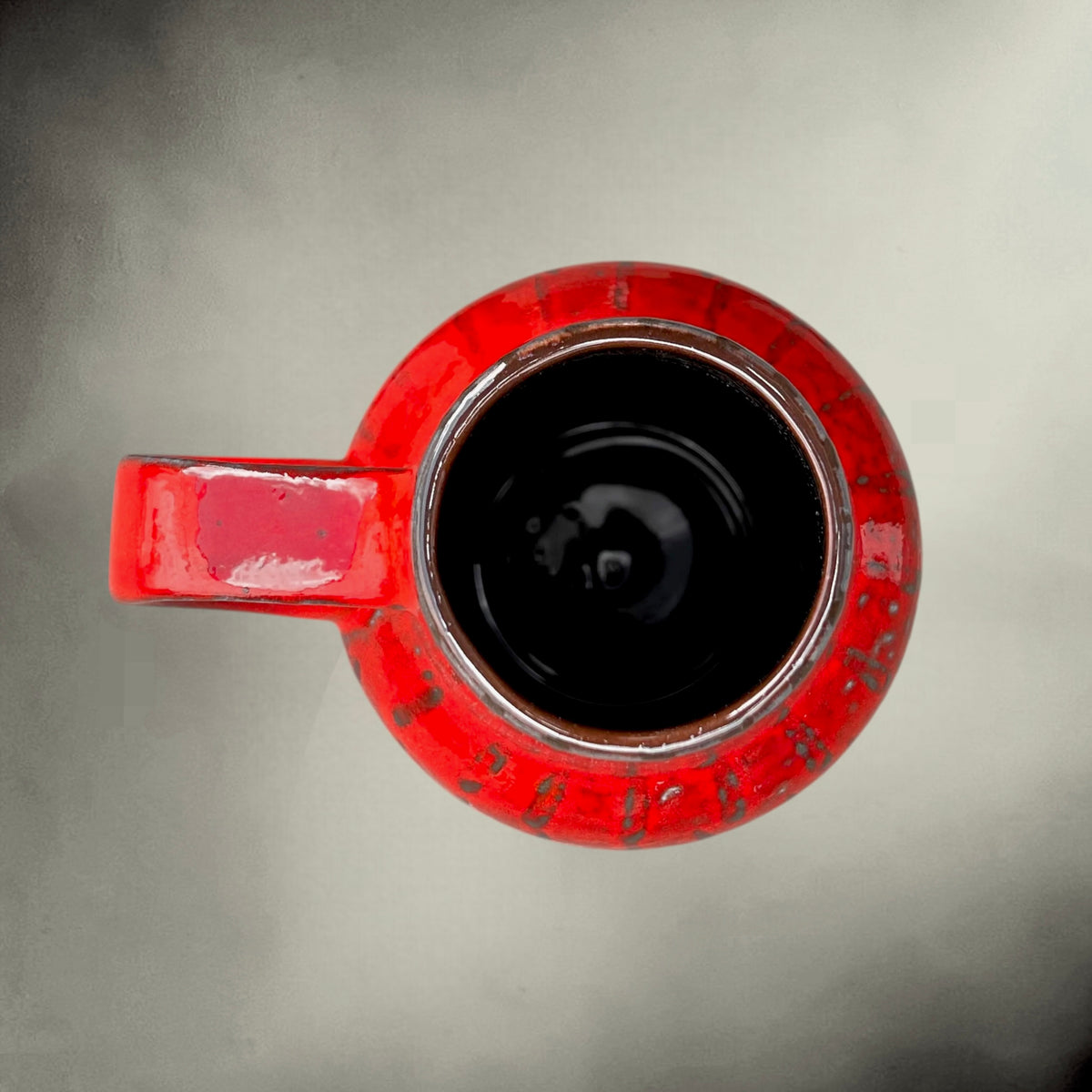 Vase Carstens Tönnieshof 1532-34 en Céramique Fat Lava Rouge et Gris – Années 60