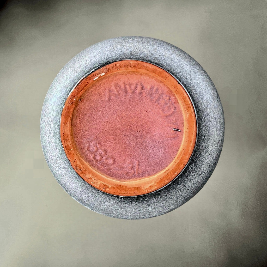 Vase Carstens Tönnieshof 1532-34 en Céramique Fat Lava Rouge et Gris – Années 60