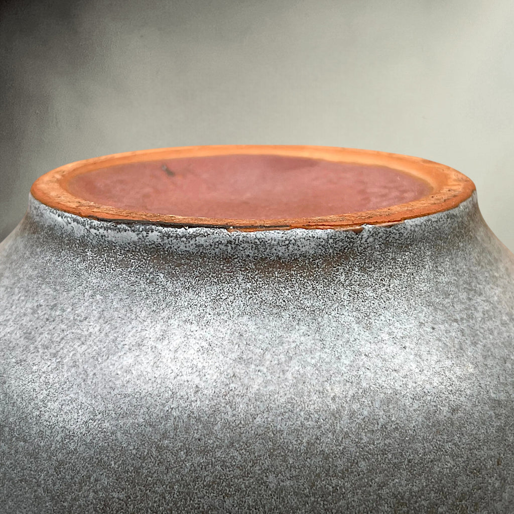 Vase Carstens Tönnieshof 1532-34 en Céramique Fat Lava Rouge et Gris – Années 60