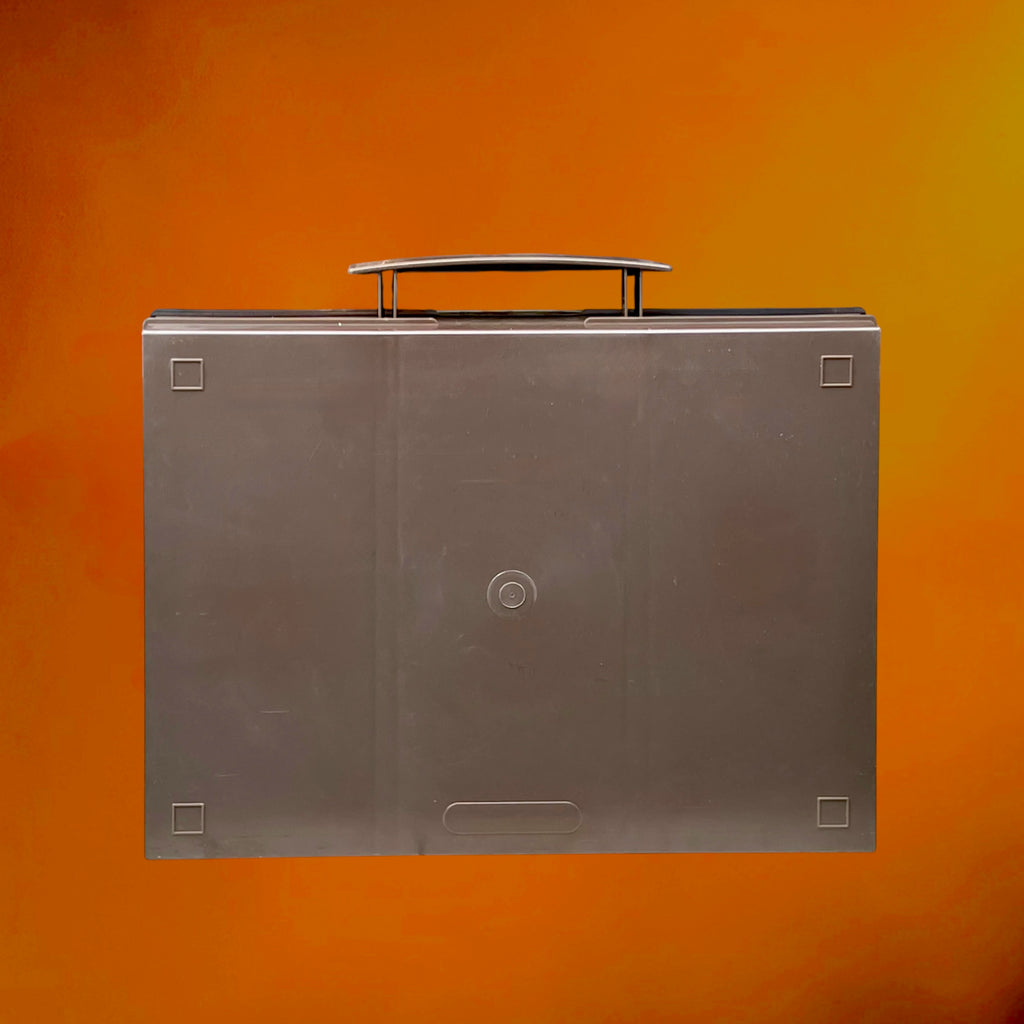 Valise de Rangement Flair Cassette 42 en Plastique Fumé pour 42 Cassettes Audio – Années 700