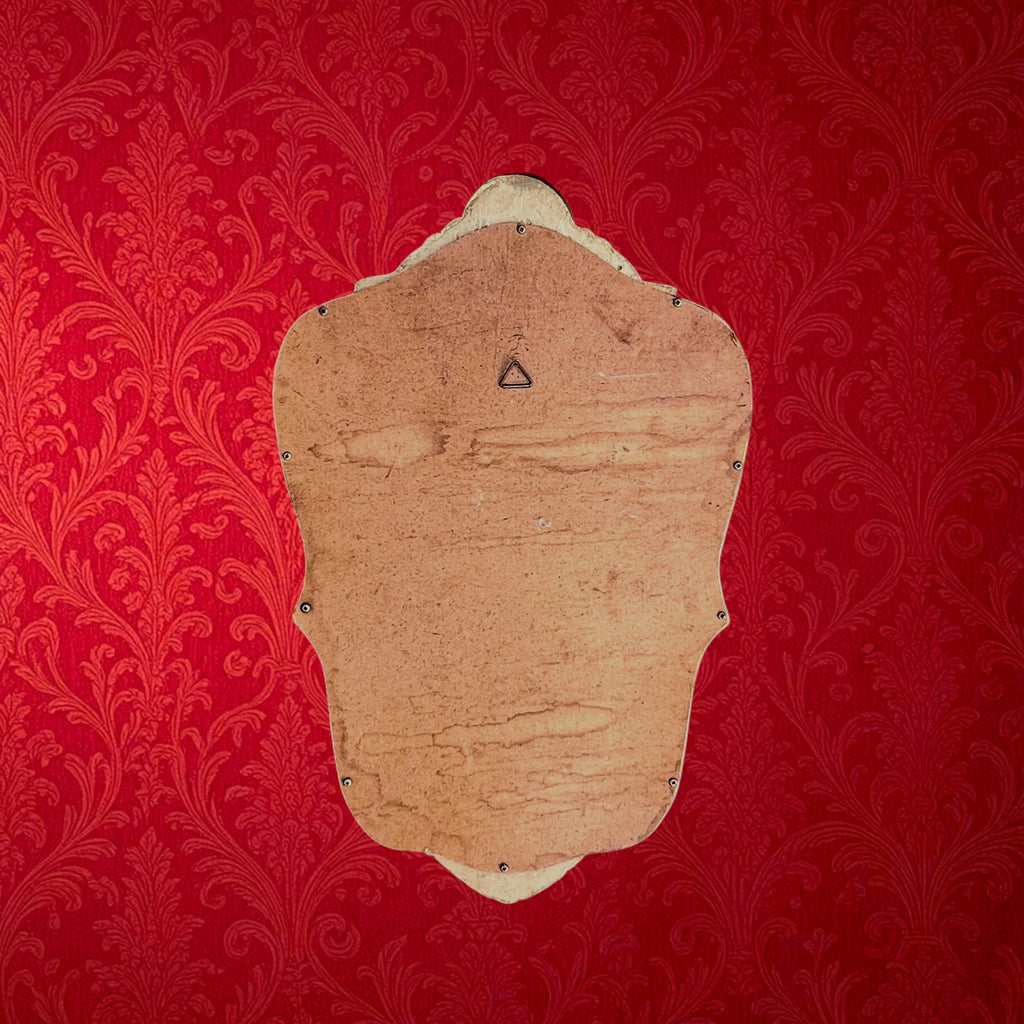 Miroir Mural Doré de Style Rocaille en Résine – Années 50